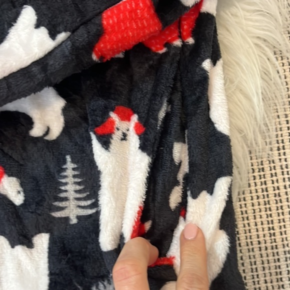 Hooded Zip One Piece Holiday PJs Woman’s M - Picture 7 of 13